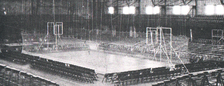 Old basketball court during cagers era